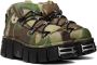 VETEMENTS Khaki New Rock Edition Platform Sneakers - Thumbnail 4