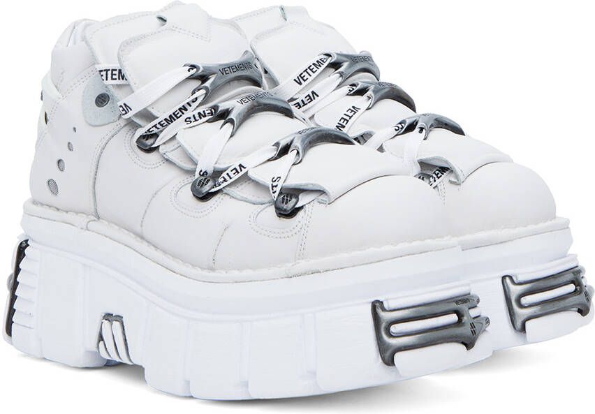VETEMENTS White New Rock Edition Platform Sneakers