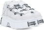 VETEMENTS White New Rock Edition Platform Sneakers - Thumbnail 4