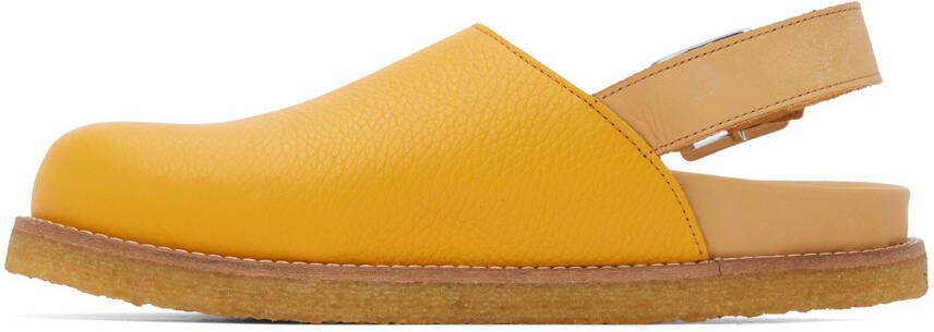 VINNY s Yellow Strapped Mules