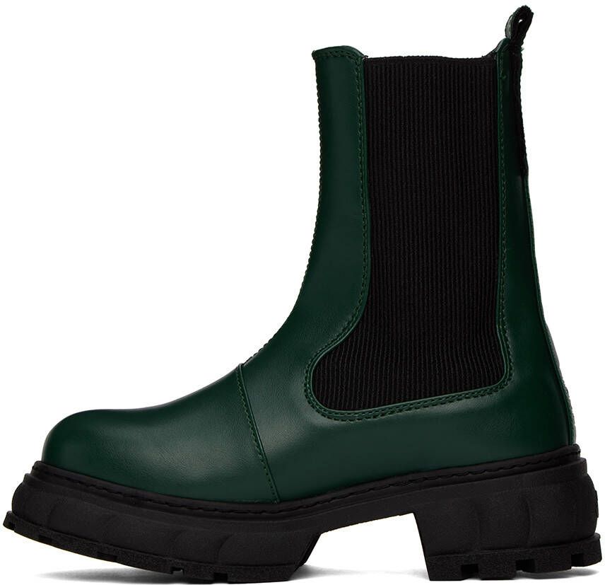 Virón SSENSE Exclusive Green Paradigm Chelsea Boots