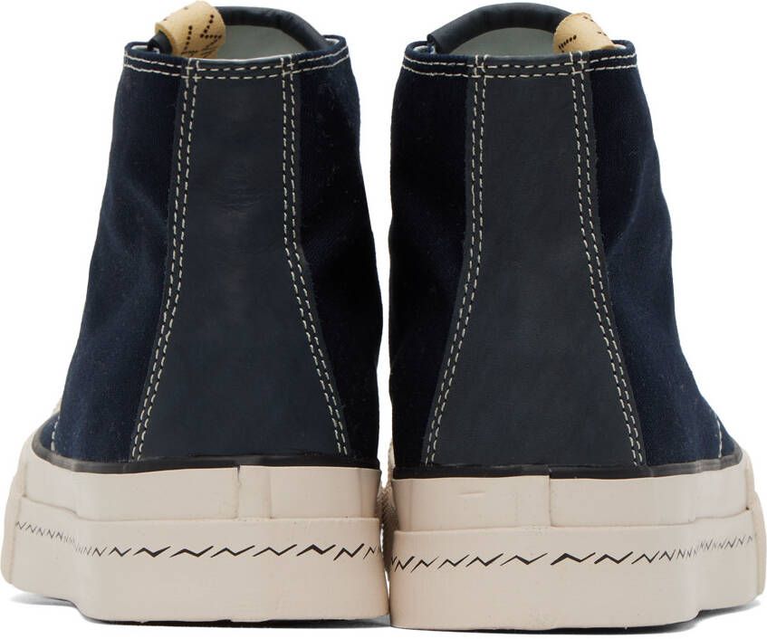 visvim Navy Skagway Hi Patten Sneakers