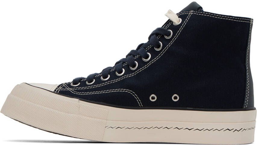 visvim Navy Skagway Hi Patten Sneakers