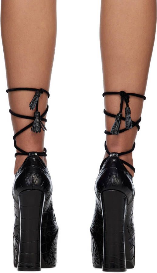 Vivienne Westwood Black Ghillie Heels