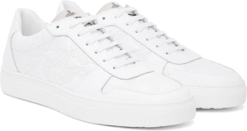 Vivienne Westwood White Embossed Sneakers