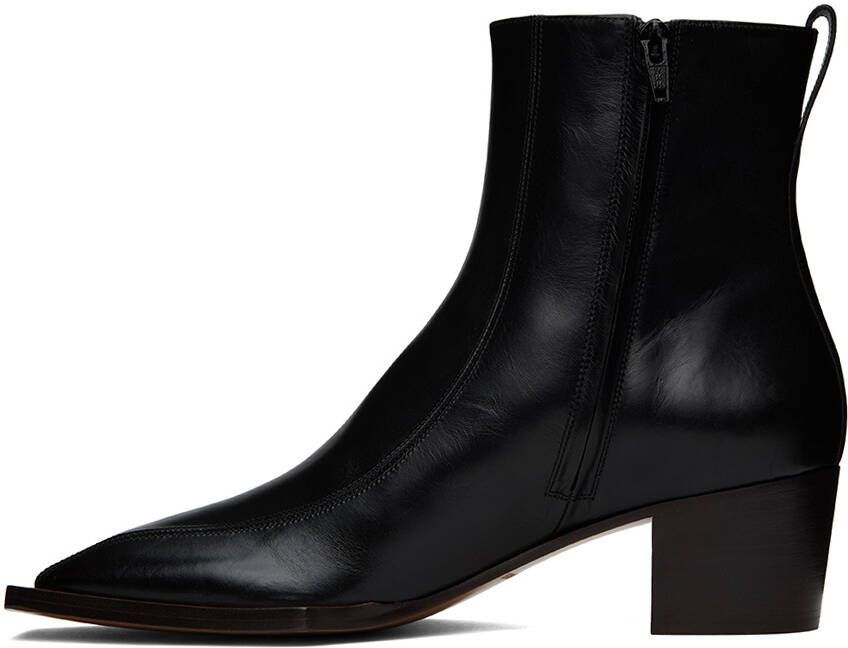 Wales Bonner Black Stacked Chelsea Boots