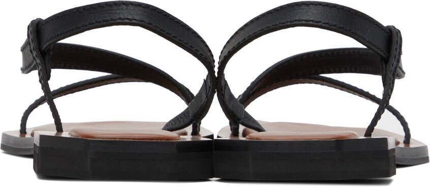 Wales Bonner Black Strap Sandals