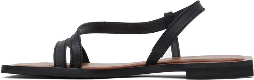 Wales Bonner Black Strap Sandals
