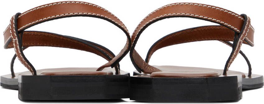 Wales Bonner Tan Strap Sandals