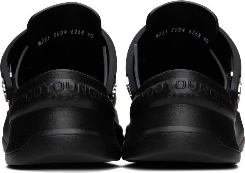 Wooyoungmi Black Embossed Clogs