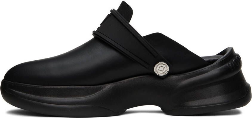Wooyoungmi Black Embossed Clogs