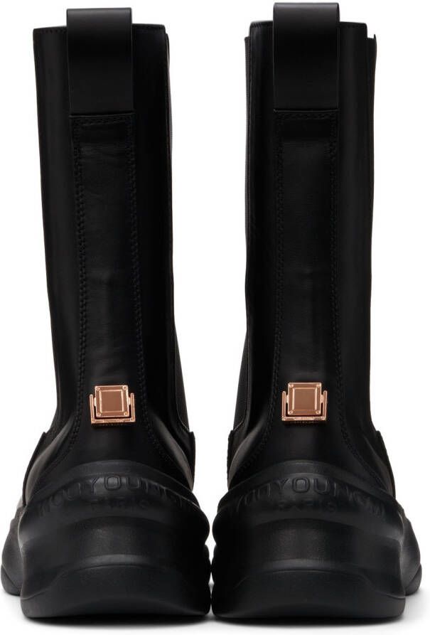 Wooyoungmi Black High Chelsea Boots