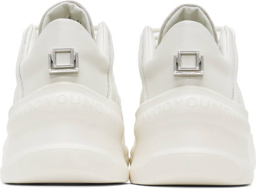 Wooyoungmi White Paneled Sneakers