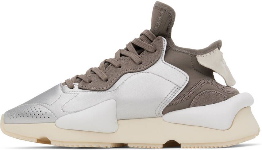 Y-3 Brown & Silver Kaiwa Sneakers