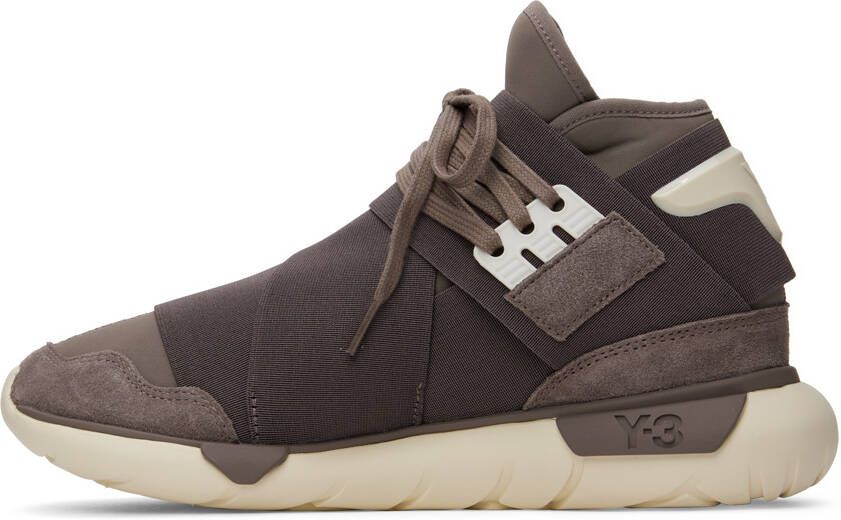 Y-3 Taupe Qasa High Sneakers