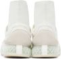 Y-3 White Mesh Runner 4D Low Sneakers - Thumbnail 4
