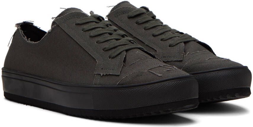 Yohji Yamamoto Gray Raw Edge Sneakers