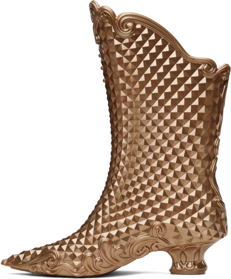 Y Project Gold Melissa Edition Court Boots