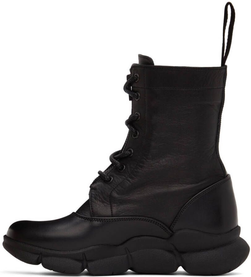Y's Black Nume Ankle Boots