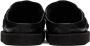 Y's Black Quilted Leather Slippers - Thumbnail 2
