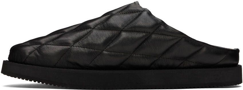 Y's Black Quilted Slippers