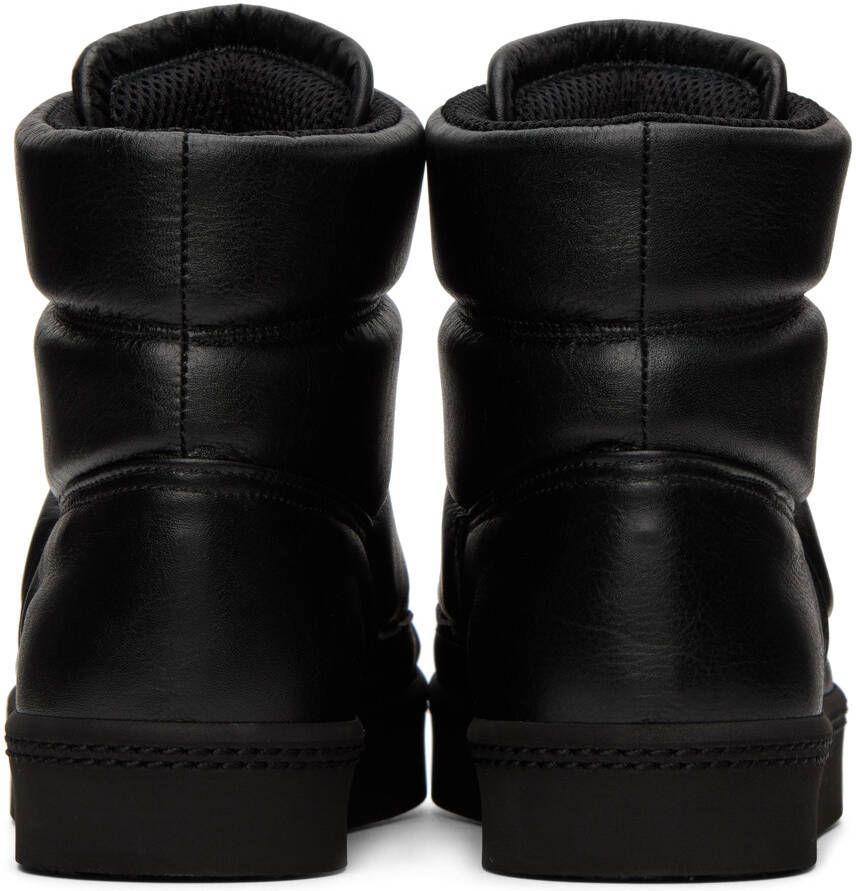Y's Black Sneaker Snow Boots