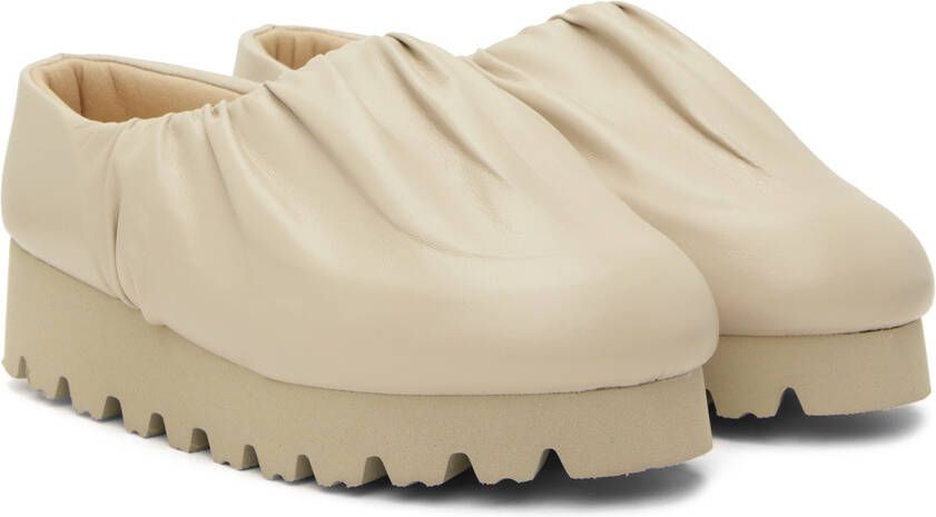 YUME Beige Camp Loafers