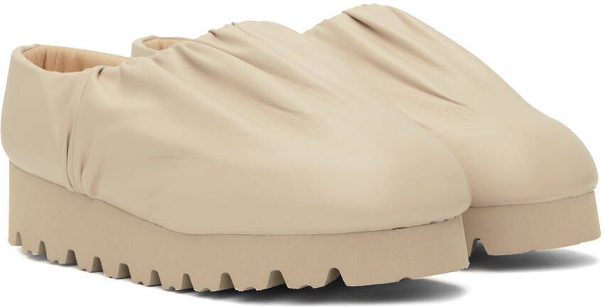 YUME Beige Camp Loafers