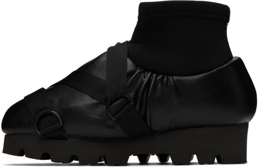 YUME Black Camp Ankle Boots