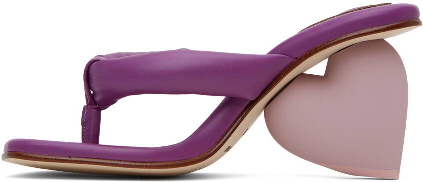 YUME Purple Love Heeled Sandals