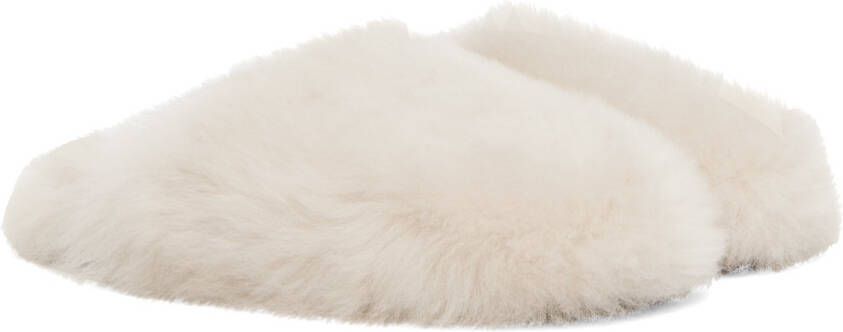 Yves Salomon Off-White Toscana Slippers