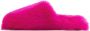 Yves Salomon Pink Toscana Slippers - Thumbnail 3