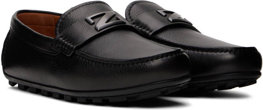 ZEGNA Black Highway Driving Loafers