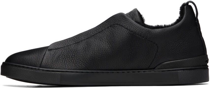 ZEGNA Black Triple Stitch™ Sneakers