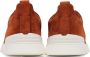 ZEGNA Orange Triple Stitch Sneakers - Thumbnail 2