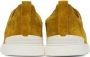 ZEGNA Yellow Triple Stitch Sneakers - Thumbnail 2