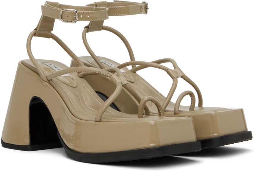 Eytys Beige Olympia Heeled Sandals - Picture 3