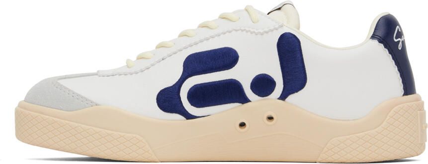 Eytys White & Blue Santos Sneakers - Picture 3