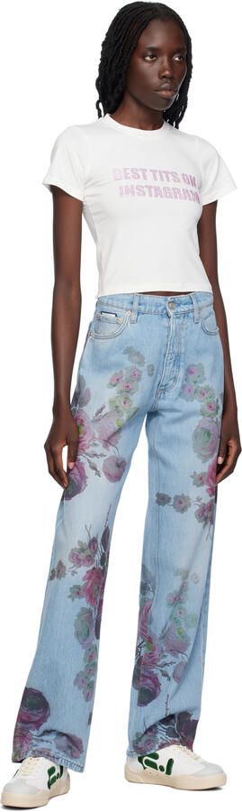 Eytys White & Green Santos Sneakers - Picture 4