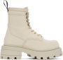 Eytys Off-White Canvas Michigan Boots - Thumbnail 1