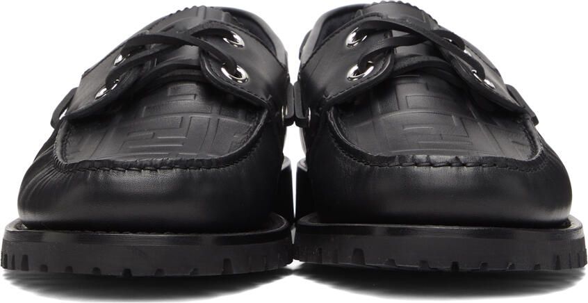 Fendi Black 'Forever ' Loafers - Picture 2