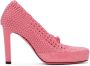 Fendi Pink Knit Stretch Heels - Thumbnail 1