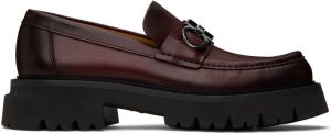 Ferragamo Brown Gancini Loafers
