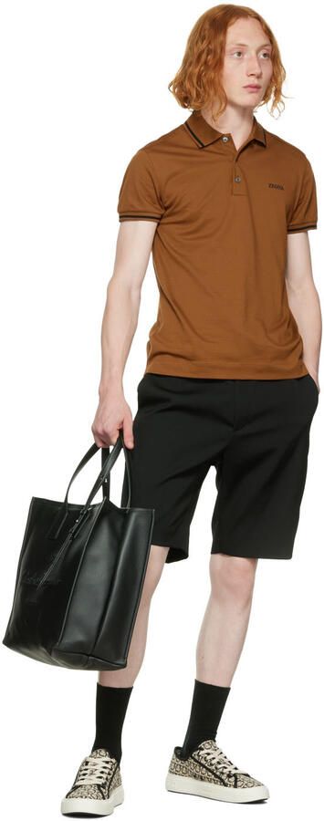 Salvatore Ferragamo Beige & Black Gancini Sneakers - Picture 3