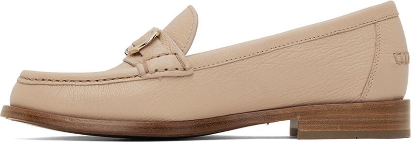 Ferragamo Beige Gancini Loafers - Picture 3