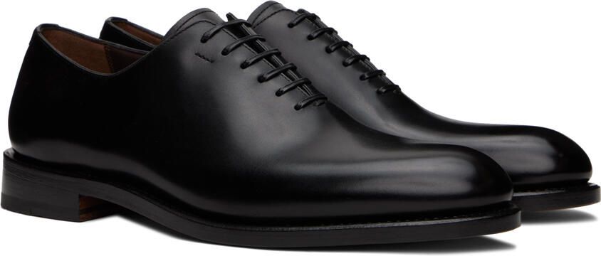 Ferragamo Black Angiolo Oxfords - Picture 2