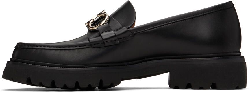 Salvatore Ferragamo Black Bleeker Loafers - Picture 3