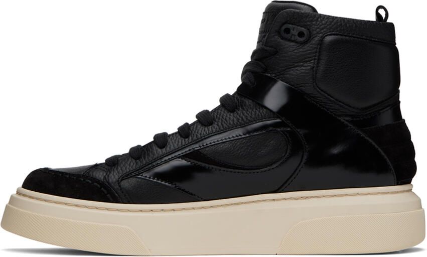 Ferragamo Black Cassio Sneakers - Picture 3