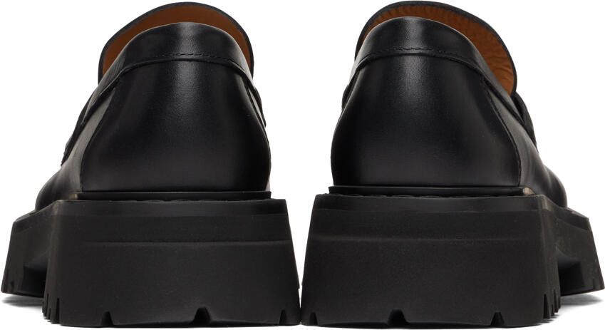 Ferragamo Black Chunky Loafers