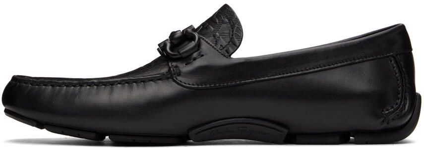 Salvatore Ferragamo Black Driver Loafers - Picture 4